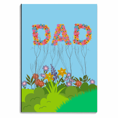 Happy Father's Day - Garden Life - personalised A4, A5, A6 notebook by Riad Mannan