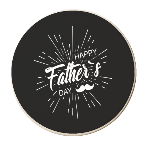 Happy father's day - personalised beer coaster by Anastasios Konstantinidis