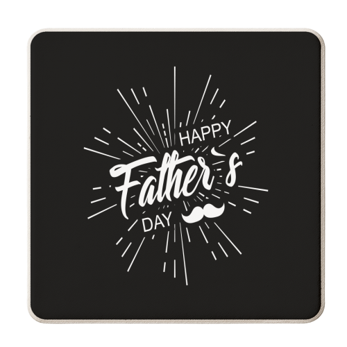 Happy father's day - personalised beer coaster by Anastasios Konstantinidis