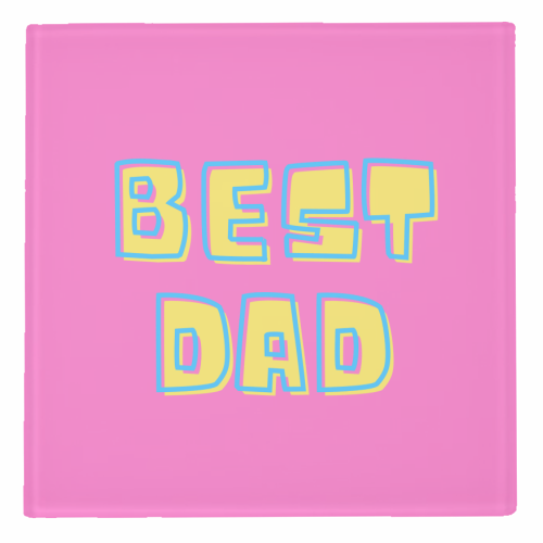 Happy Fathers Day - personalised beer coaster by FunkyAdi.com