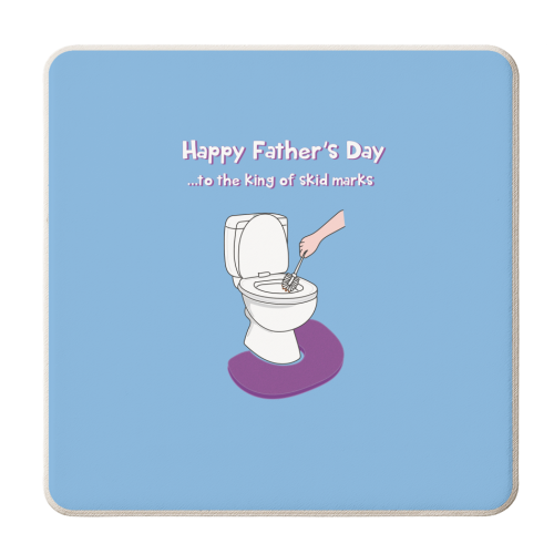 Happy Father's Day - personalised beer coaster by Laura Lonsdale