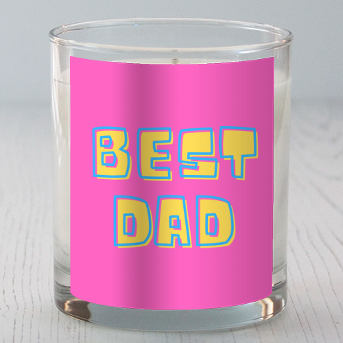 Happy Fathers Day - scented candle by FunkyAdi.com