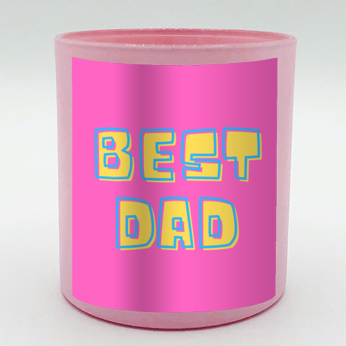 Happy Fathers Day - scented candle by FunkyAdi.com