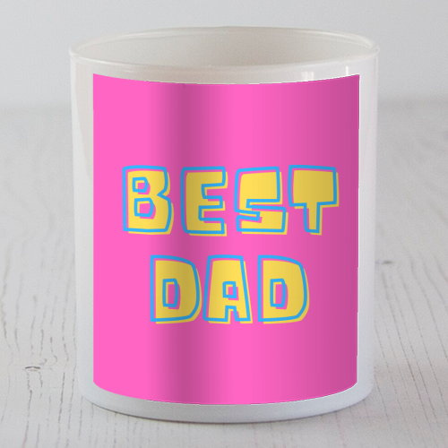 Happy Fathers Day - scented candle by FunkyAdi.com