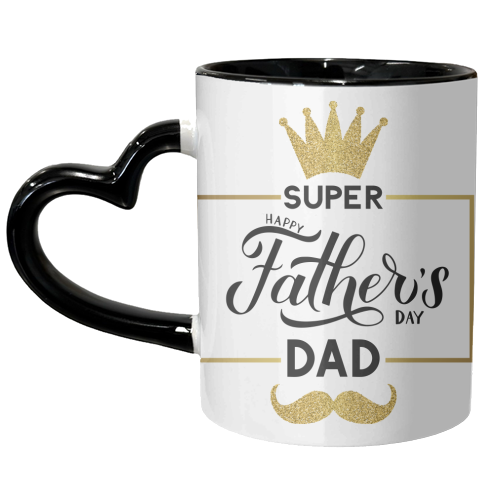 Happy Father's day - Super Dad - unique mug by Anastasios Konstantinidis