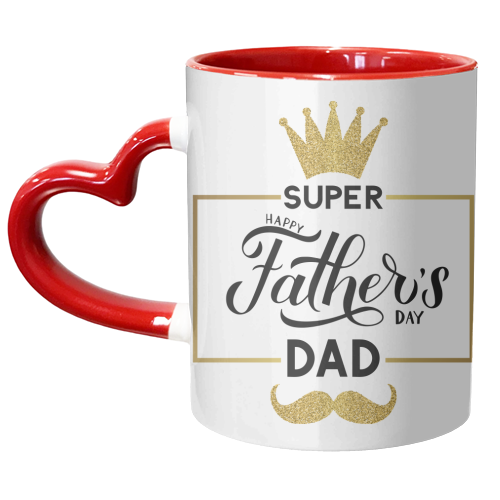 Happy Father's day - Super Dad - unique mug by Anastasios Konstantinidis