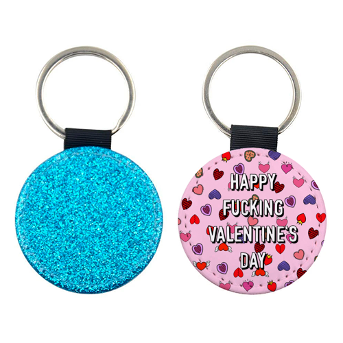 Happy Fucking Valentine's Day - keyring by Adam Regester