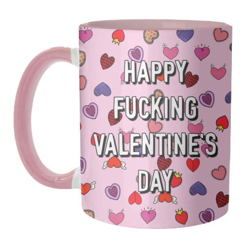 Happy Fucking Valentine's Day - unique mug by Adam Regester