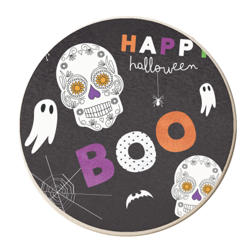 Happy Halloween - personalised beer coaster by The Boy and the Bear