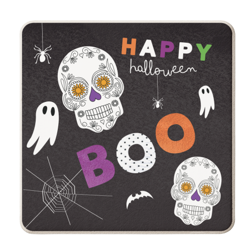 Happy Halloween - personalised beer coaster by The Boy and the Bear