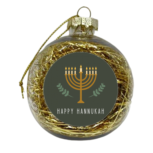 Happy Hannukah! - xmas bauble by Pink and Pip