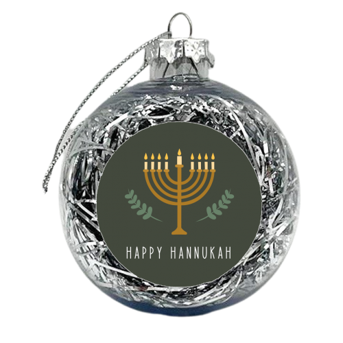 Happy Hannukah! - xmas bauble by Pink and Pip