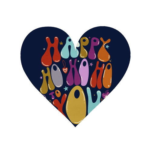 Happy Ho Ho Ho to You Christmas Typography - Magnet by Ania Wieclaw