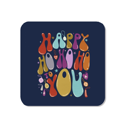 Happy Ho Ho Ho to You Christmas Typography - Magnet by Ania Wieclaw