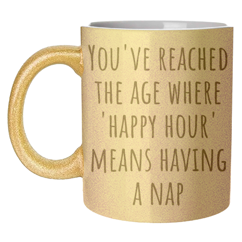“Happy Hour” Means Nap Time – Funny Retirement Gift for a Coworker Entering Pension Life - unique mug by skattia ilie