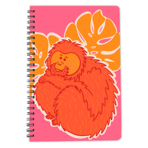 Happy Orangutan - personalised A4, A5, A6 notebook by Lisa Wardle