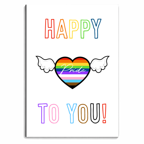 Happy Pride To You! - personalised A4, A5, A6 notebook by Adam Regester