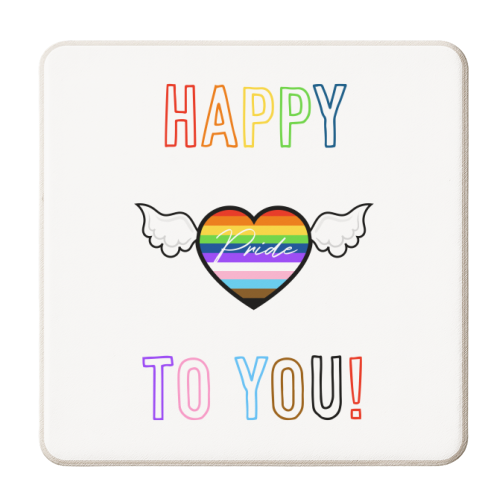 Happy Pride To You! - personalised beer coaster by Adam Regester