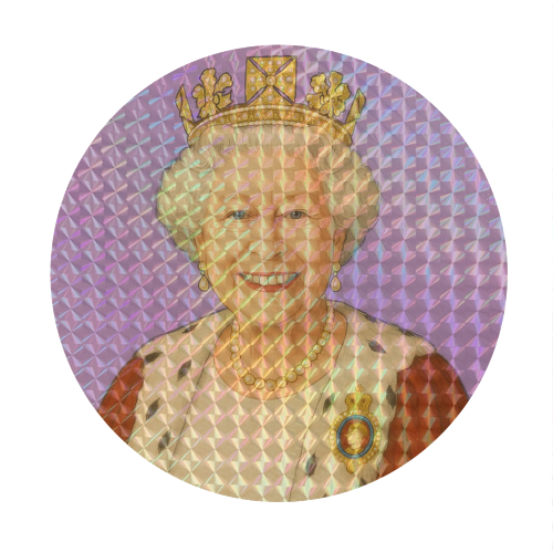 Happy Queen Elizabeth II - Circle Sticker by AP