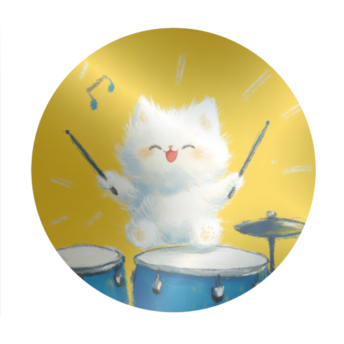 Happy song - Circle Sticker by DejaReve