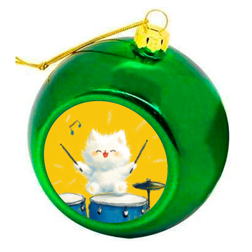 Happy song - colourful christmas bauble by DejaReve