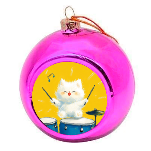 Happy song - colourful christmas bauble by DejaReve