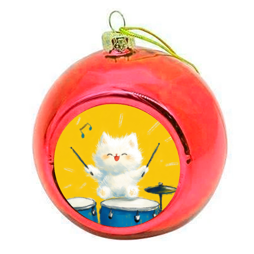 Happy song - colourful christmas bauble by DejaReve