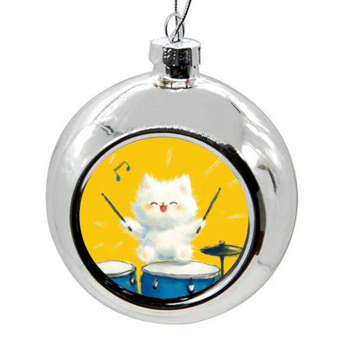 Happy song - colourful christmas bauble by DejaReve