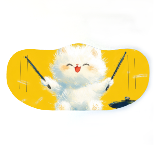 Happy song - face cover mask by DejaReve