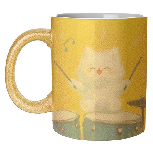 Happy song - unique mug by DejaReve
