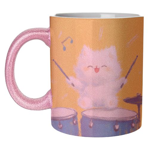 Happy song - unique mug by DejaReve