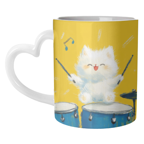 Happy song - unique mug by DejaReve