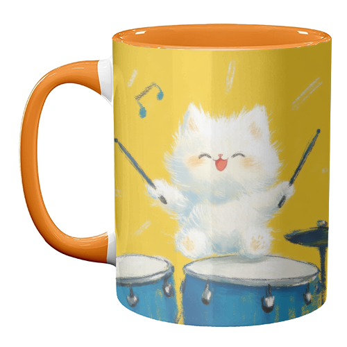 Happy song - unique mug by DejaReve