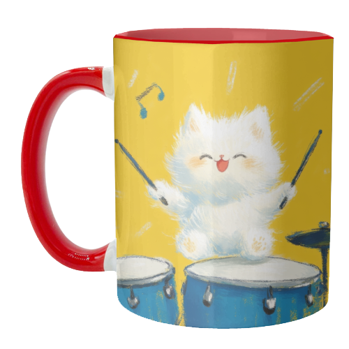 Happy song - unique mug by DejaReve