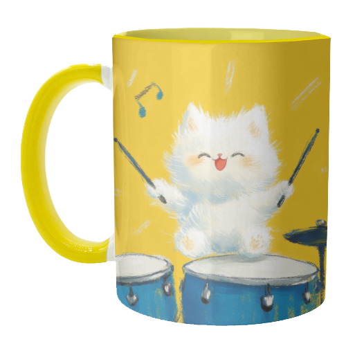 Happy song - unique mug by DejaReve