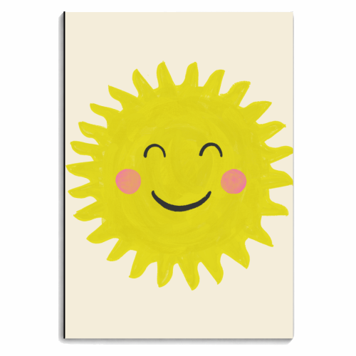 Happy Sun smiley face - personalised A4, A5, A6 notebook by Catalina Williams