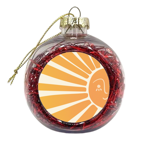 Happy Sunshine - xmas bauble by Lisa Wardle