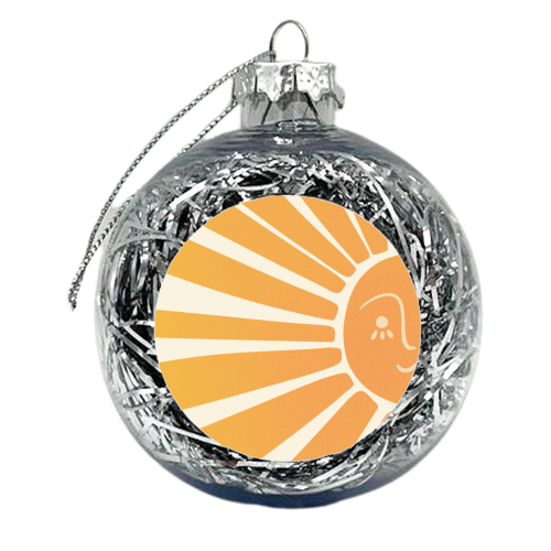 Happy Sunshine - xmas bauble by Lisa Wardle