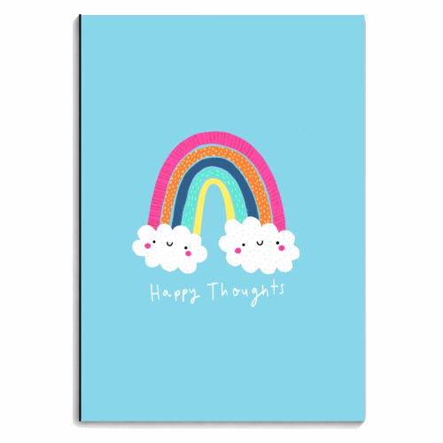 Happy Thoughts - personalised A4, A5, A6 notebook by Jessica Moorhouse