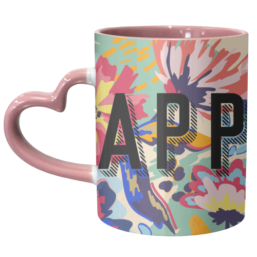 HAPPY - unique mug by The 13 Prints