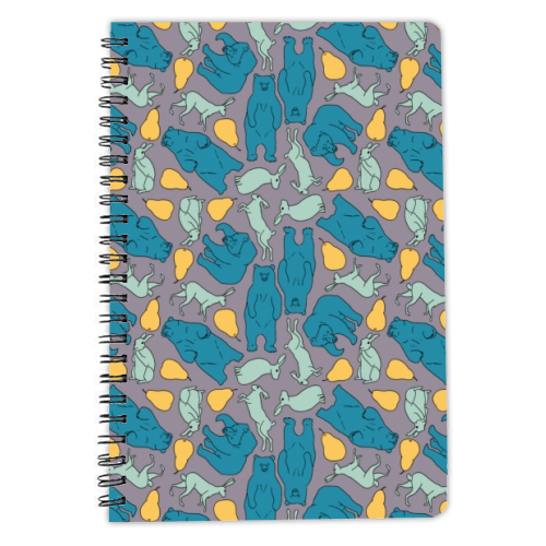 Hare, bear, pear - personalised A4, A5, A6 notebook by Emma Russell