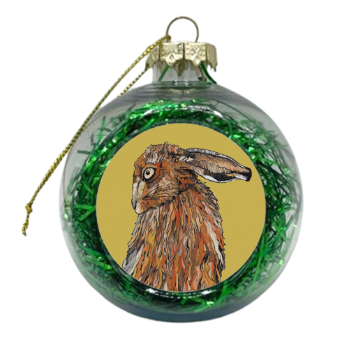 Hare - xmas bauble by Louisa Heseltine