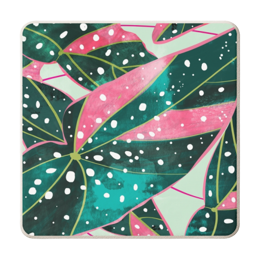 Haripriya | Modern Bohemian Botanical Painting | Watercolor Vintage Tropical Exotic Plants - personalised beer coaster by Uma Prabhakar Gokhale