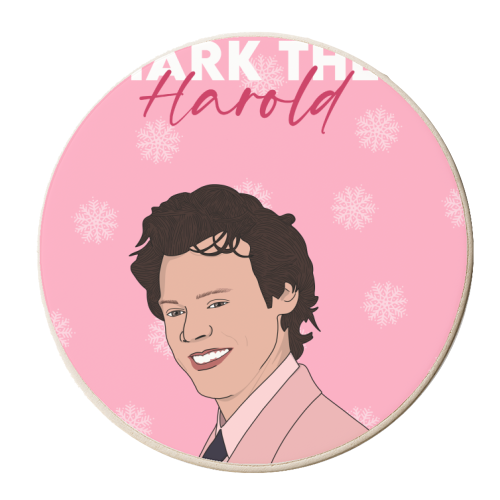 Hark the Harold - personalised beer coaster by Pink and Pip