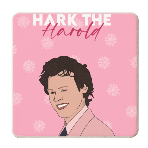 Hark the Harold - personalised beer coaster by Pink and Pip