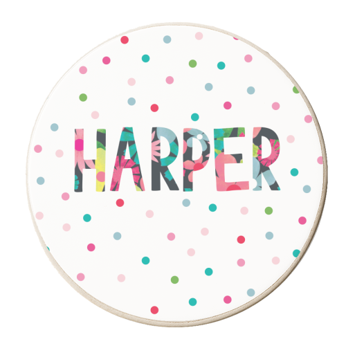 Harper - personalised beer coaster by The Boy and the Bear