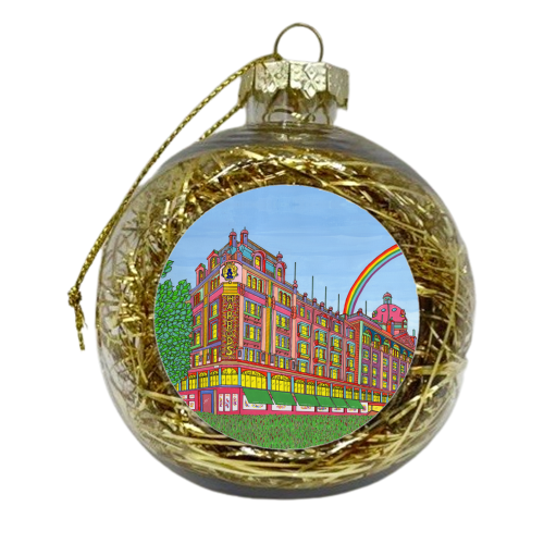 HARRODS LONDON - xmas bauble by Julie Littler