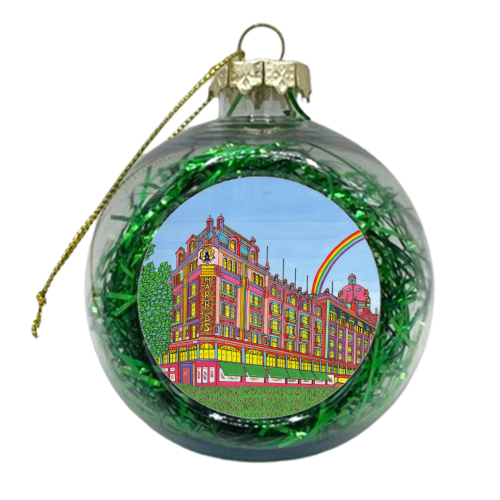 HARRODS LONDON - xmas bauble by Julie Littler