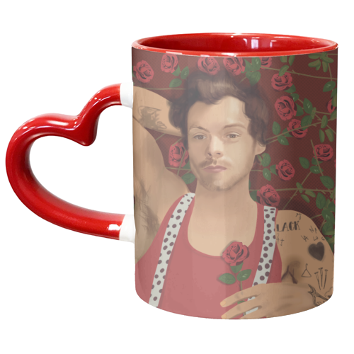 Harry Bed of Roses - unique mug by AbiGoLucky