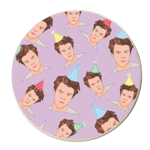 Harry Birthday Party - personalised beer coaster by Laura Lonsdale